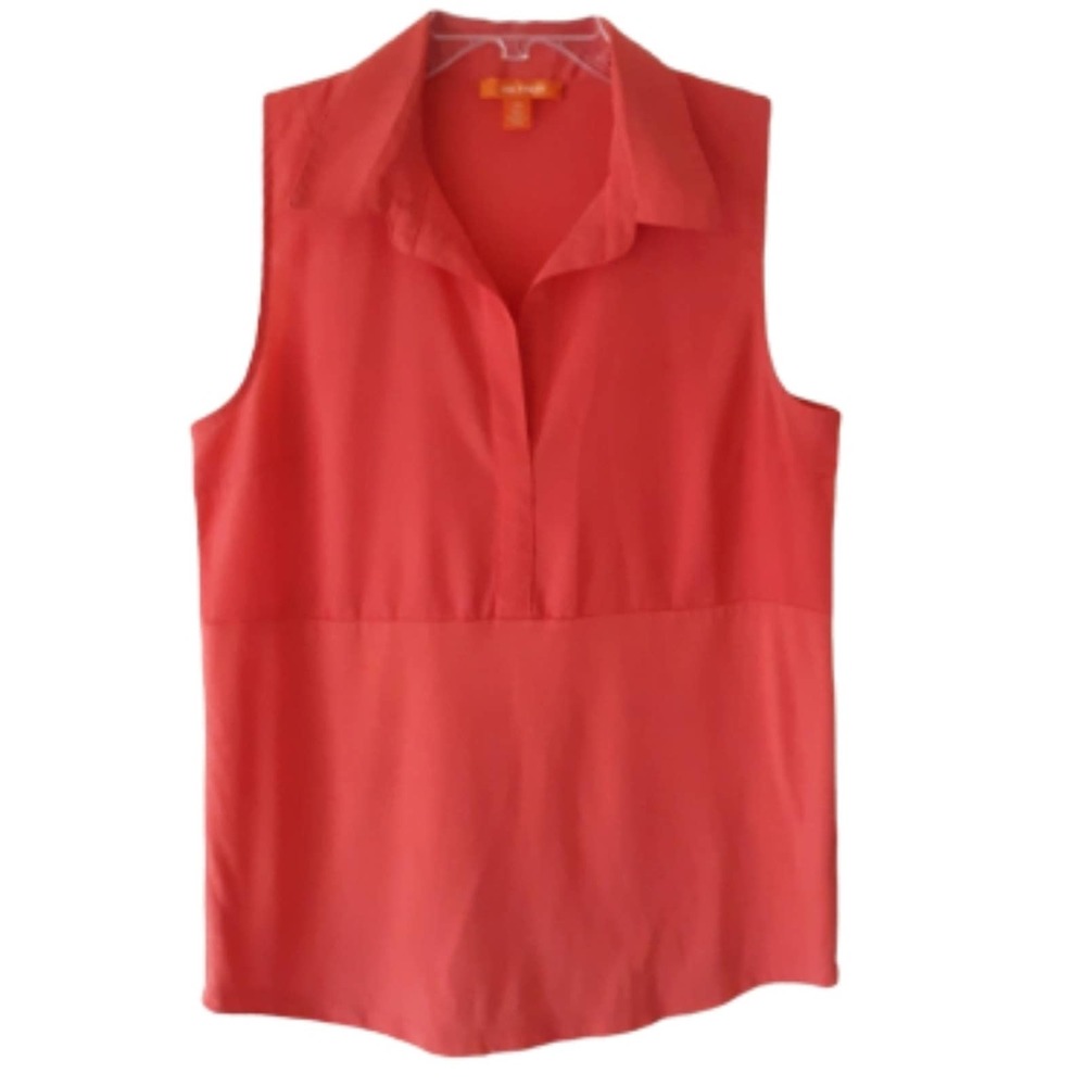 Joe Fresh Top Women's Sleeveless Size Medium Coral